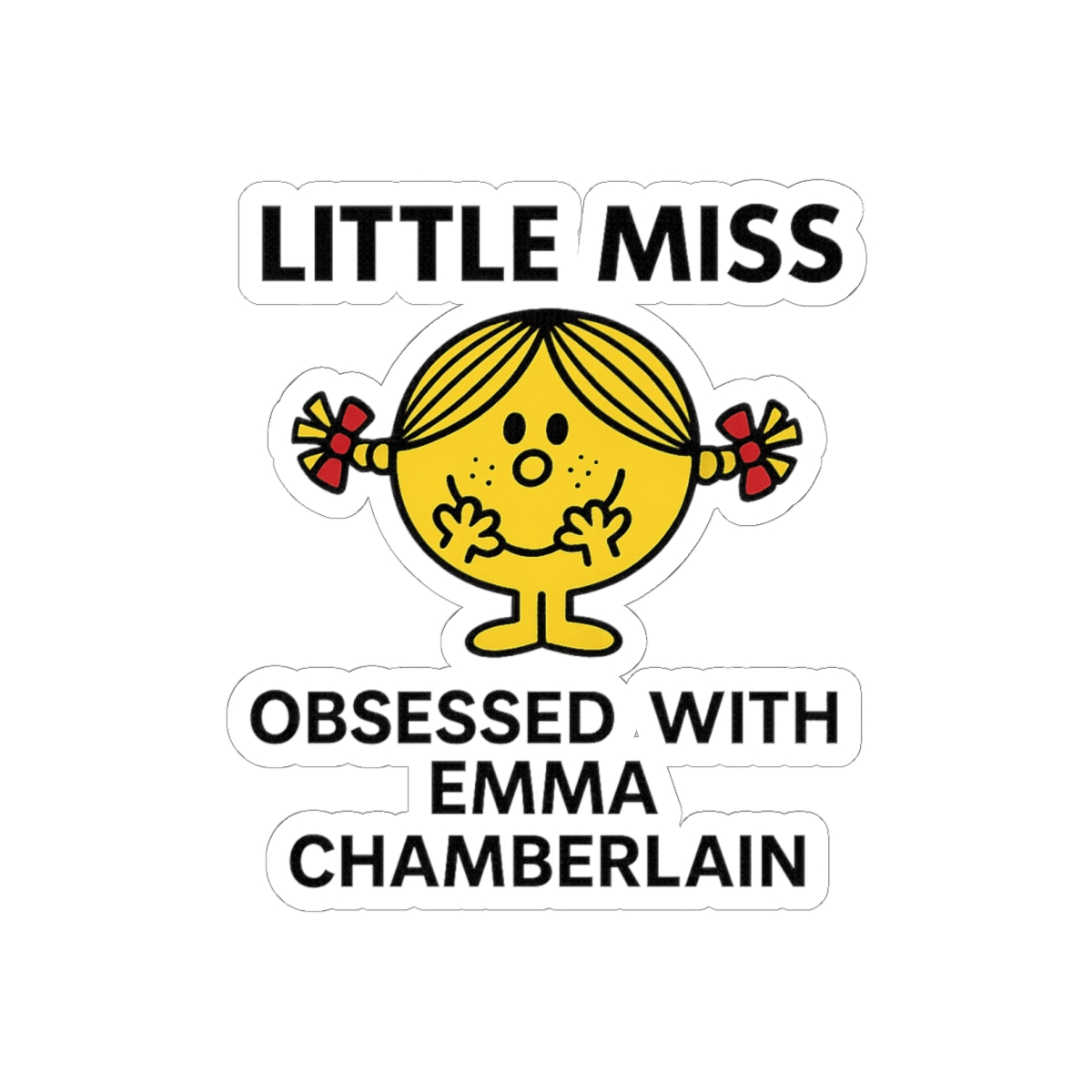 Little Miss Obsessed with Emma Chamberlain Sticker | Cute Vinyl Decal