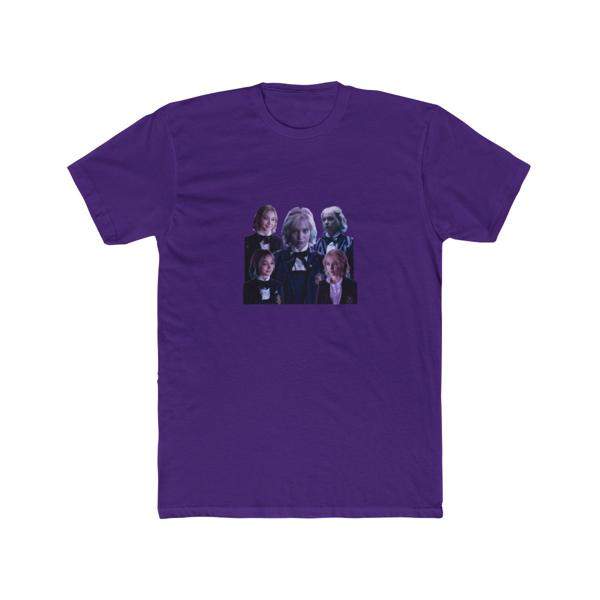 Black T Shirt with a graphic of Emma Myers, the name "EMMA" in a purple gradient font, and multiple images of the actress. The Twive logo is visible in the upper right corner
