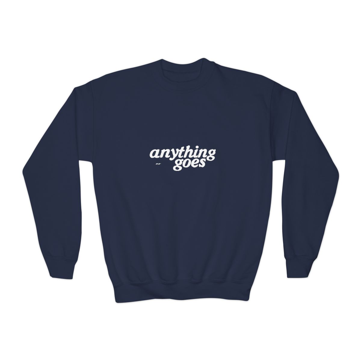 Anything Goes Kids Crewneck Vintage Black