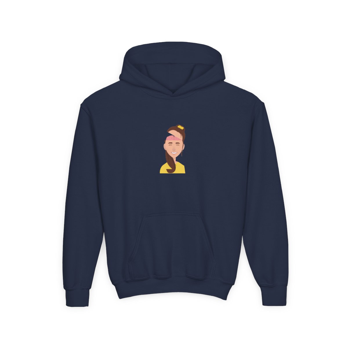 Emma Chamberlain Merch STUPID GENIUS PODCAST Hoodie Kids Hoodie - Q-Finder